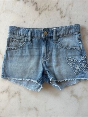 GAP Kids Low Rise Stride Denim Shorts | GAP kids butterfly jean shorts